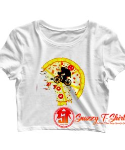 Pizza Moon Crop Top Shirt