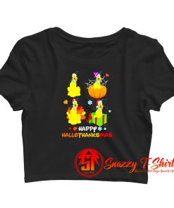 Plutos Happy Halloween Crop Top Shirt