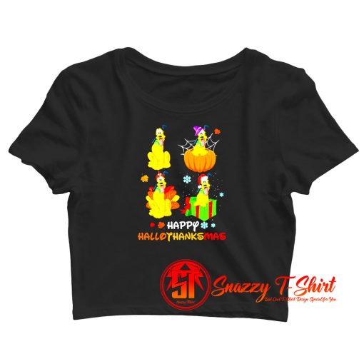 Plutos Happy Halloween Crop Top Shirt