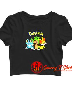 Pokemon Fennekin Chespin Froakie Crop Top Shirt