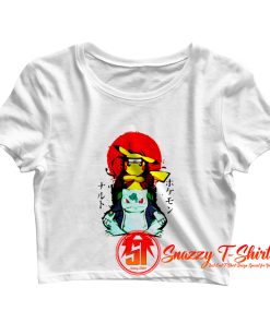 Pokemon Naruto Crop Top Shirt