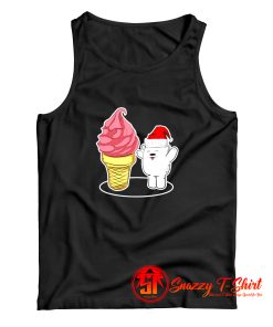 Polar Bear With Hat And Soft Ice Cream Tank Top