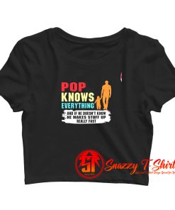 Pop Knows Everything Crop Top Shirt