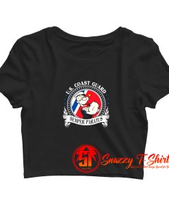 Popeye US Coast Guard Semper Paratu Crop Top Shirt
