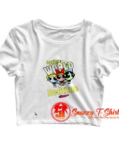 Powerpuff Girls Saving The World Crop Top Shirt