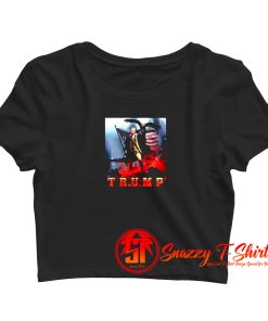 President Trump Patriotic Eagle Crop Top Shirt