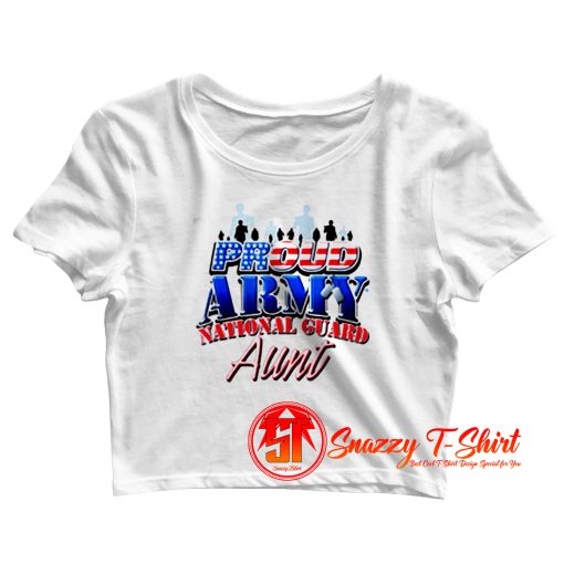 Proud Army National Guard Crop Top Shirt