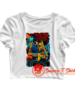 Psychedelic Trippy Sexy Crop Top Shirt