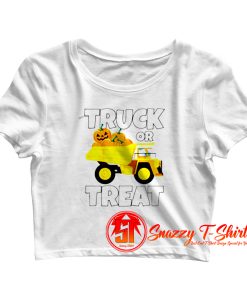 Pumpkin Trick Or Treat Crop Top Shirt