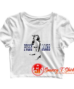Pussy Galore Rock Punk Hipster Vintage Crop Top Shirt