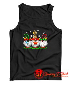Quarantine Christmas Gnome Wearing Mask Tank Top