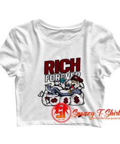 RICH FOREVER Unisex Crop Top Shirt