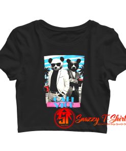 RIOT Society Cali VICE Men MED Party Bears Crop Top Shirt