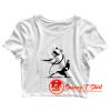 Raccoon Gun Panda Crop Top Shirt