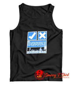 Radiohead Shirt Waste Television Artwork Tank Top
