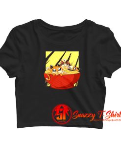 Ramen Cat Crop Top Shirt