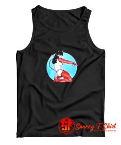 Rare Bettie Page Topless Devil Pinup Tank Top