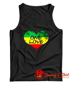 Rastafari One Love Vintage Jamaican Heart Tank Top