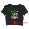 Rave Party Neon Bird Funny Crop Top Shirt