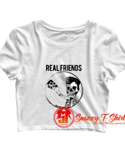 Real Friends Pizza Skeleton Crop Top Shirt