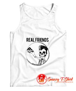 Real Friends Pizza Skeleton Tank Top
