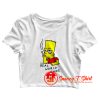 Real World Suck Bart Smoking Quotes Crop Top Shirt