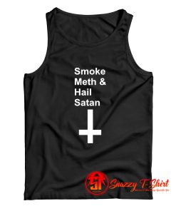 Reality Glitch Smoke Meth Hail Satan Tank Top