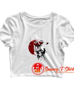 Red Sun Princess Crop Top Shirt
