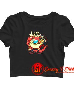 Ren Stimpy Lem Rock Heavy Metal Crop Top Shirt