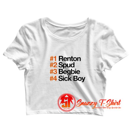 Renton Spud Begbie Sick Boy Crop Top Shirt