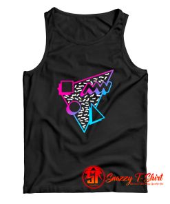 Retro 80s Neon Memphis Style Tank Top