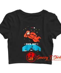 Retro Atheist Yuri Gagarin Space Crop Top Shirt