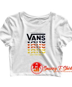 Retro Fades Vans Off The Wall Crop Top Shirt