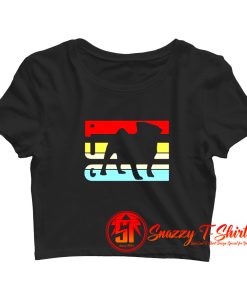 Retro Pug Logo Crop Top Shirt