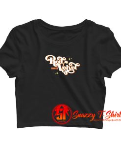 Retro Red Velvet Crop Top Shirt