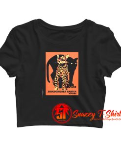 Retro vintage Munich Zoo big cats Crop Top Shirt