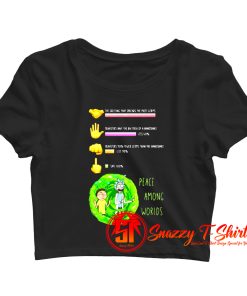 Rick And Morty Crop Top Shirt
