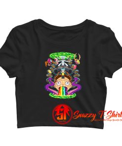 Rick And Morty Rick Almighty Girls Crop Top Shirt