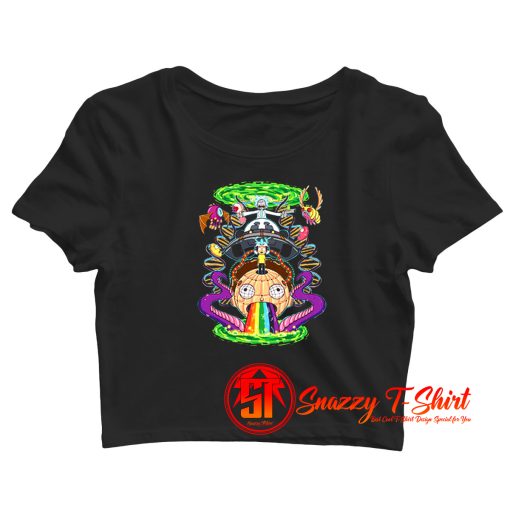 Rick And Morty Rick Almighty Girls Crop Top Shirt