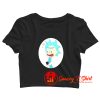 Rick And Morty Selfie Tiny Rick Girls Crop Top Shirt