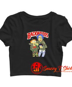 Rick and Morty Backwoods weed Crop Top Shirt
