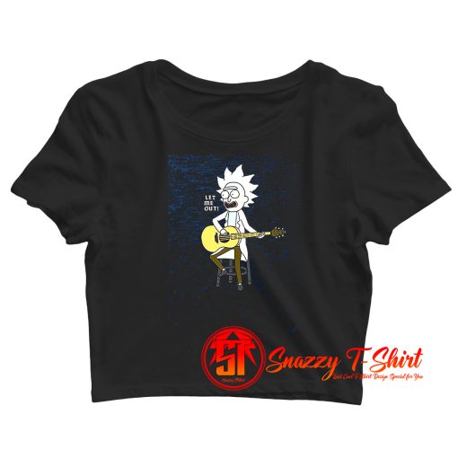 Rick and Morty Let Me Out Tiny Rick Crop Top Shirt