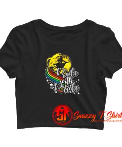 Ride With Pride Halloween Crop Top Shirt