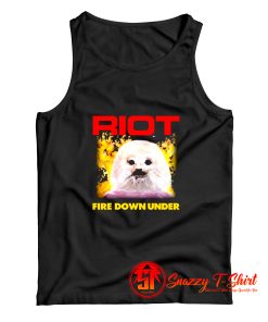 Riot Fire Down Under Heavy Metal Running Wild Tank Top