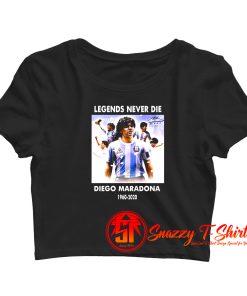 Rip Diego Maradona Legend Football Crop Top Shirt
