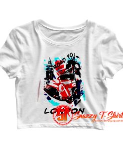 Road To London British Crop Top Shirt