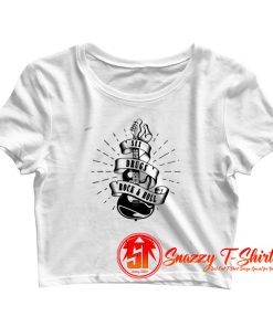 Rock Guitarist Crop Top Shirt