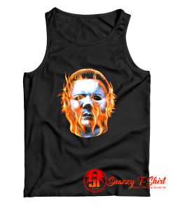 Rock Rebel Halloween II Michael Myers Flames Tank Top
