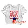 Rocket Science Space NASA Crop Top Shirt