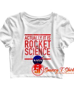 Rocket Science Space NASA Crop Top Shirt